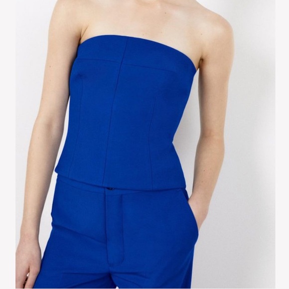 Zara Tops Zara Straight Neck Bustier Poshmark